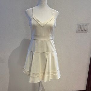 Parker Cream Spaghetti Strap Mini Dress